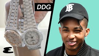 Rapper DDG Shows His Insane Watch Collection  Curated  Esquire [upl. by Ellinad]