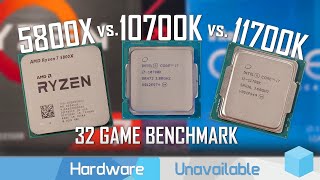 Ryzen 7 5800X vs Core i710700K amp 11700K 32 Game Benchmark [upl. by Luiza]