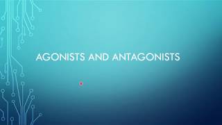 Agonists and Antagonists Drug Mechanisms [upl. by Okimuy]