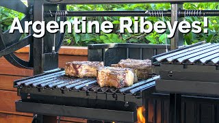 Argentine Grilled Ribeyes  Argentine Grill Review  Ballistic BBQ [upl. by Suanne]