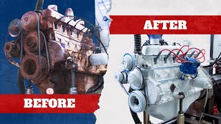 Old Engine Restoration Start to Finish Ford 300 Inline Six ASMR [upl. by Attena213]