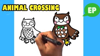 How to Draw Animal Crossing  New Horizons  Blathers [upl. by Asiram821]