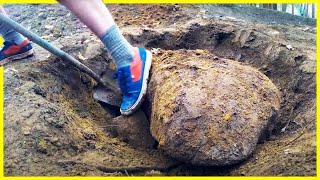 Moving A Rock to Change the Layout Of Our Pump Track [upl. by Giuseppe269]