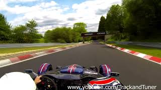 Big TurboCharged Ariel Atom Nordschleife Onboard Lap  Scary Lap [upl. by Ahsiekal246]