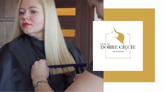 🔥 WŁOSY POD LINIJKĘ W 5 MINUT  How to CUT HAIR STRAIGHT EASY [upl. by Felic429]