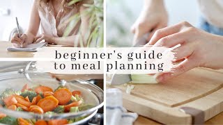 MEAL PLANNING for Beginners  6 Easy Steps [upl. by Ludewig]