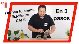 Cómo hacer Crema Exfoliante de CAFÉ en 3 pasos 🥣☕️ [upl. by Nanice]