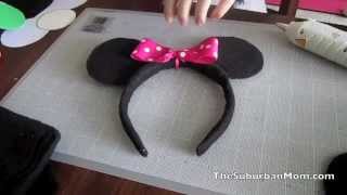 DIY Mouse Ears for baby  NO SEW  Minnie mouse ears tutorial  Mouse Ears for baby [upl. by Noraf]