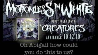 Motionless In White  Abigail w Lyrics [upl. by Ahsikal]