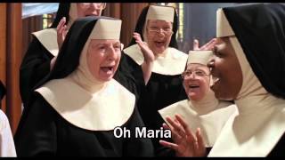 Sister Act 1992  quotOh Mariaquot  VideoLyrics HD [upl. by Singhal207]