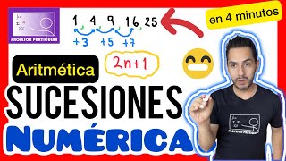 ✅SUCESIONES NUMÉRICAS  MUY DIDÁCTICO💯 RAZONAMIENTO MATEMÁTICO [upl. by Adnalahs]