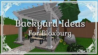 Bloxburg Ideas for your Backyard [upl. by Antin]