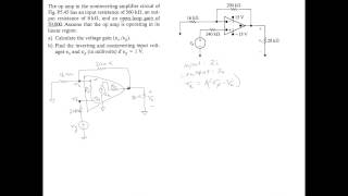 NonIdeal Operational Amplifier 1 Part 1 [upl. by Helsell]