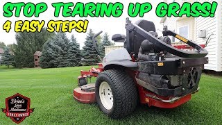 The Secret To RUT FREE TURNS On A Lawn Mower [upl. by Trygve]