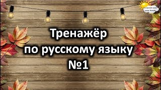 Тренажёр по русскому языку №1 [upl. by Seidule]