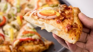 Cheese Burst Pizza Recipe  Homemade Dominos Restaurant Style  CookingShooking [upl. by Cockburn48]