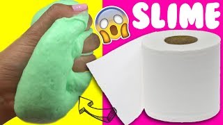 PROBANDO SLIME 💦 CON PAPEL DE BAÑO SIN PEGAMENTO [upl. by Sedrul]