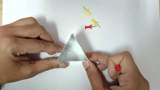 Experiment to find Angle of deviation of Prism HINDI VERSION  std 10 board practical [upl. by Tur]