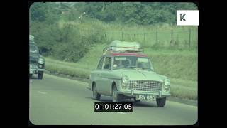 1960s UK Traffic Motorway Driving HD from 35mm [upl. by Aenet]