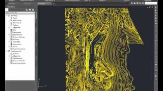 Civil 3D  Creating a surface from existing contours Polylines [upl. by Etrem]