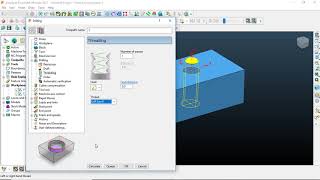 AUTODESK POWERMILL THREADING TOOL PATH [upl. by Demetria572]