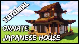 How To Build An Ornate Japanese House  Minecraft Tutorial [upl. by Spoor]