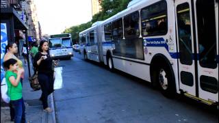 MaBSTOA Bus Action at 125th Street  Amsterdam Avenue [upl. by Encratia906]