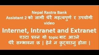 Internet Intranet and Extranet [upl. by Patty191]