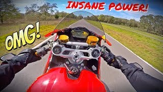 Ducati 899 Panigale Test Ride  Wheelies [upl. by Templer]