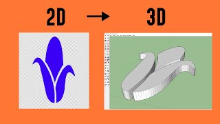 Convert image into 3D model for Sketchup [upl. by Ahrendt666]