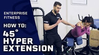 How to do 45 degree Hyperextension Correctly [upl. by Glaudia969]