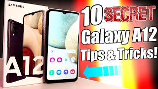 10 SECRET Samsung Galaxy A12 Features You Must Know [upl. by Oigolue]