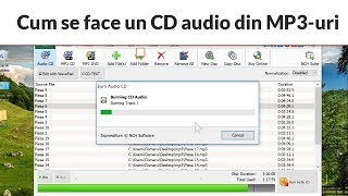 Cum se face un CD audio track din MP3 [upl. by Kyl934]