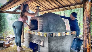 TIMELAPSE  DIY Wood Fired BRICK amp COB PIZZA OVEN  Start to Finish [upl. by Ettennad]