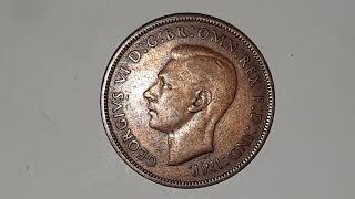 British  King George VI  1938  One Penny  Circulated  Coin World UK [upl. by Faludi]