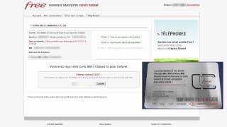 Activer la carte SIM Free Mobile [upl. by Zetroc984]