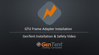 GenTent GTU frame adapter installation [upl. by Halika218]