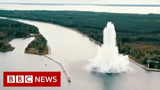 WW2 bomb explodes during attempt to defuse it  BBC News [upl. by Hahnke]