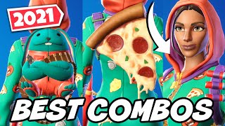 THE BEST COMBOS FOR PJ PEPPERONI SKIN 2021 UPDATED  Fortnite [upl. by Gazzo]