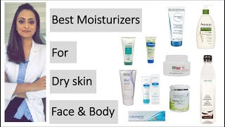 Moisturiser for dry skin for Face and body  product recommendations  dermatologist [upl. by Jobie]