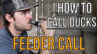 Feeding Call  How To Blow A Duck Call [upl. by Yeltnerb]