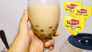 Homemade Milktea using Lipton Tea Bags  Quick and Easy [upl. by Armillia649]