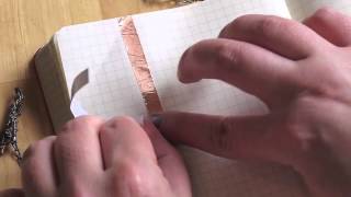 Folding Copper Tape for Paper Circuitry [upl. by Eniar]