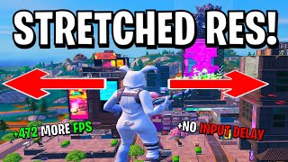 How To Get Stretched Resolution In Fortnite Chapter 4 100 Works [upl. by Ardnaxela642]