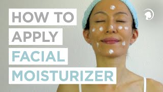 How To Apply Facial Moisturizer CORRECTLY 🧖‍♀️ [upl. by Tisbe858]