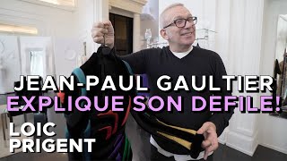 JEANPAUL GAULTIER EXPLAINS HIS FALL 2019 COUTURE  by LOIC PRIGENT [upl. by Eillehs]