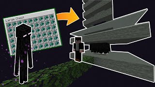 Shulkercraft Design Minecraft Easy ENDERMANXP Farm Unlimited Ender Pearls And XP In 1165 [upl. by Poul]