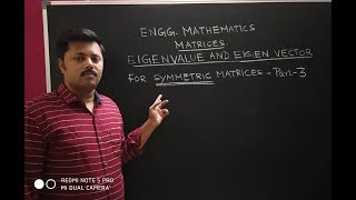 EigenValue and Eigenvector for Symmetric matrices  Part3 [upl. by Adaval]