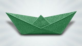 How to Make a Paper Boat Origami Instructions [upl. by Bordiuk]