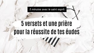 5 Versets bibliques et une prière pour la réussite de tes études  By Linda Luz [upl. by Hyozo]